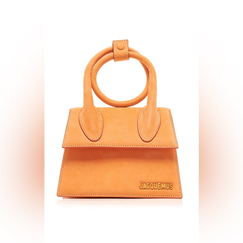 Jacquemus square orange suede bag excellent condition worn only once
